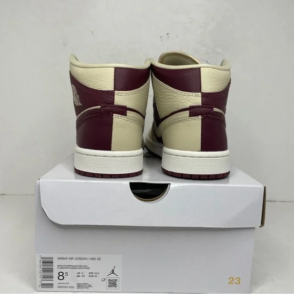 Nike Air Jordan 1 Retro Mid SE WMNS “Cherrywood Split” 2022 - Picture 4 of 4